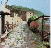 LAVILLA; olio su tela 50x50cm