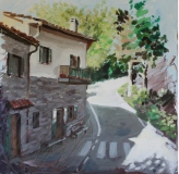 anciolina; olio su tela 50x50xm