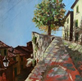 la-trappola;olio su tela 50x50cm