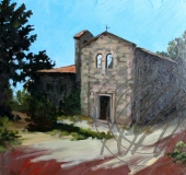 querceto; olio su tela 50x50cm