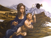 montecatini; murale, acrilico su intonaco asciutto 300x200cm